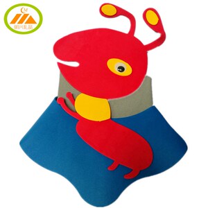 万圣节ant黑红小蚂蚁头饰头套面具儿童大人帽子幼儿园运动会表演