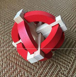 韩国儿童 成人木制益智玩 古典玩具 鲁班锁 孔明锁地球仪 孔明球