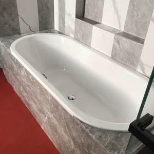 德国进口卡德维钢瓷釉嵌入式浴缸113/111家用薄边双人浴缸独立式