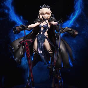 国产优质版fate/fgo阿尔托莉雅 黑saber 塞巴 反转体双枪手办模型