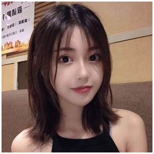 辛芷蕾同款假发女短发造型全头套网红圆脸锁骨发中长发型直发发套