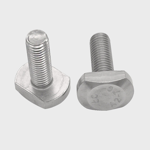 不锈钢t螺栓304型头螺丝t形m5m6m8gb37螺杆型槽用方形滑槽螺栓t