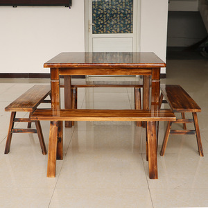 烧烤店桌椅组合仿古