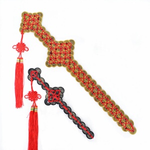 铜钱剑五帝钱纯铜挂件金钱剑避邪招财摆件客厅卧室道士法器双排