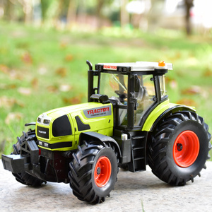 合金车模农夫车农场拖拉机电动 滑行男孩生日礼物儿童玩具车