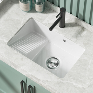 卡恩曼阳台台下盆陶瓷洗衣盆带搓衣板加深洗衣槽洗衣机大号洗脸盆