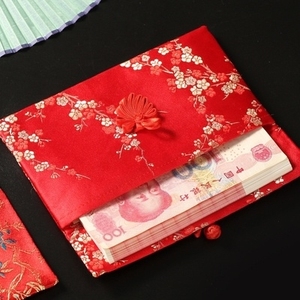 布红包绸缎结婚结婚红包5000元红包结婚用精致大气中国风送礼布.