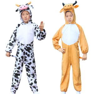 儿童动物衣服表演服奶牛魔王小牛元旦表演舞会演出牛装饰小孩衣服