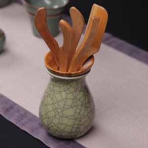 高端工具茶器单个七君子四君子茶具茶道六o君子茶洗套装黑奢华