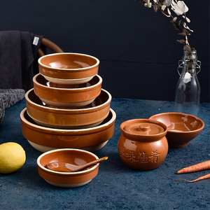 小钵子陶碗老式