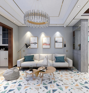 客厅仿古花砖600x600防滑地板砖餐厅厨房六边形地砖特色花色瓷砖