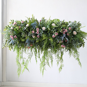 空中植物吊花仿真花艺垂挂前台顶部软装花草餐厅酒店布置吊顶绿植