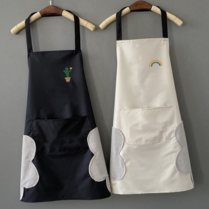 普通画画围裙美术生油画带袖裙子小清新幼儿园教师园服工作服制定