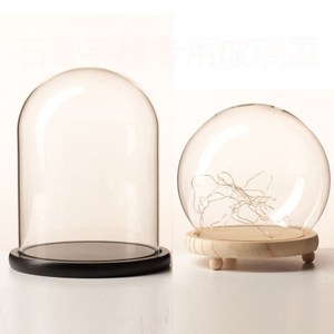 罩子亚克力圆柱形玻璃罩展示盒防尘罩奇石收纳人偶佛龛工艺品建筑