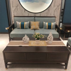 布艺沙发全友家私现代中式