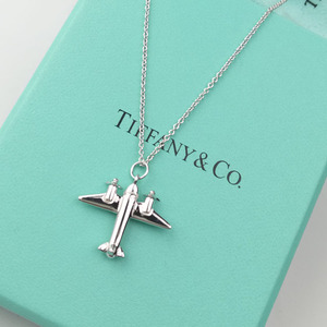 香港正品代购tiffany蒂芙尼项链飞机纯银925吊坠吊饰情侣男款礼物