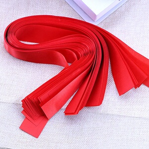 红布条乔迁纯棉大红布料全棉婚庆装饰提车红布红腰带面料剪彩喜事