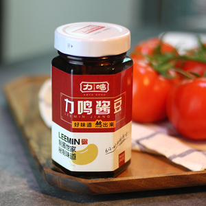 力鸣秘制酱豆西华特产220g*4瓶农家手工香辣黄豆酱河南原味酱豆子