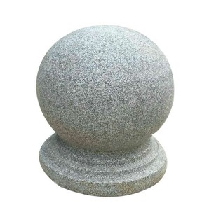 新款喷泉围墙鼓墩圆球防爆圆润圆柱路障球阻车公司水泥路牙石麻石