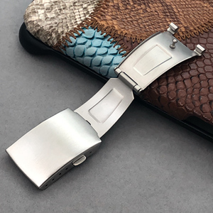 梦诗纯 适配卡西欧ef/efr/mtp表扣 双按保险折叠扣卡扣18 20mm