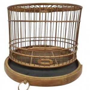 大欧绣眼鸟鸟笼 竹制 靛颏红子笼 抽屉笼 64条笼 半成品笼 包.