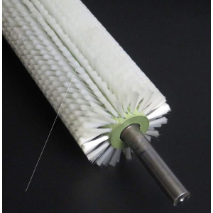 u荣久软毛硬毛尼龙毛刷辊圆形缠绕机械工业抛光小圆圆柱刷清扫器