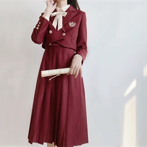 锡兰红茶jk制服护奶裙正版基础款背心卡奶裙学生校服连衣裙秋冬女