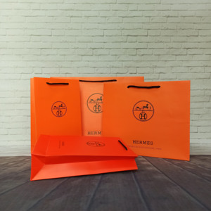 爱马仕hermes纸袋香水盒包装专柜礼品袋皮带衣服包包购物手提袋子