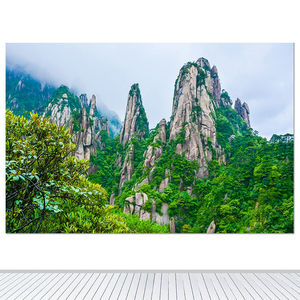 大山风景画装饰画有山无水靠山图客厅办公室书房墙贴青山高山壁画
