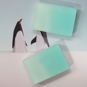 蓝色海盐渐变精油皂 手工 洁面皂 清洁补水 现货oem定制