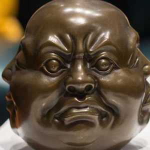 铜韵堂 铜制佛摆件 四面佛喜怒哀乐 供奉铜佛像大号 弥勒佛像笑o