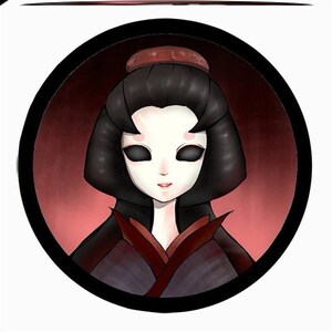 第五人格 红蝶  花嫁 白无垢 扇子 刀扇 般若相 面具道具cosplay