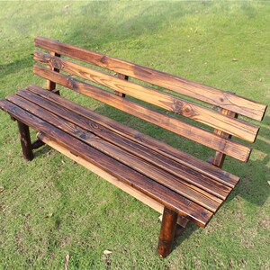 户外防腐木公园椅子休闲长木椅实木排椅长椅室外长条凳子坐椅家用