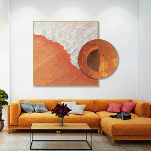 爱马仕橙色挂画