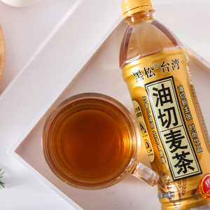 黑松油切麦茶大麦茶瓶装茶饮料500ml*12瓶整箱特价0脂肪低热解暑