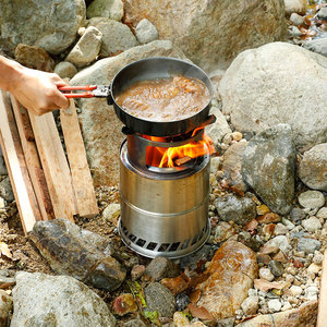 户外柴火炉野外