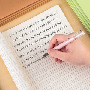 英文分科各科抄书本单行簿文具纸一二三中学三线小学生英语本加厚