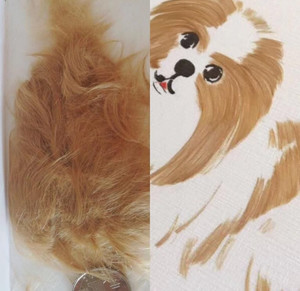 胎毛画diy自制订做婴儿猪狗宝宝胎毛生肖画胎发纪念品diy手工制作