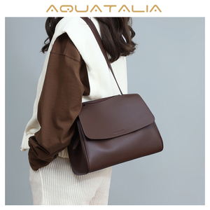Aquatalia2023真皮新款轻便大容量包包高级感女包单肩斜挎托特包