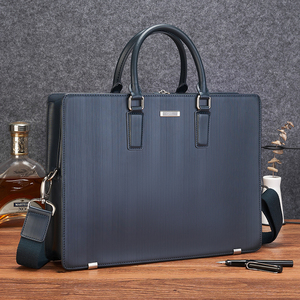 沙驰真皮男包牛皮包男士品牌手提包大容量出差公文包笔记本电脑包