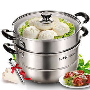 962人付款天猫低糖电饭锅蒸饭笼304不锈钢 电压力锅蒸饭篮米汤分离蒸