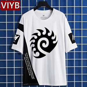 星际争霸2联名新款短袖衣服印花t恤上衣体恤男女夏季周边服装