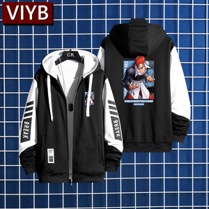 日系经典拳皇97 98 2002草薙京八神联名外套夹克连帽卫衣长袖衣服