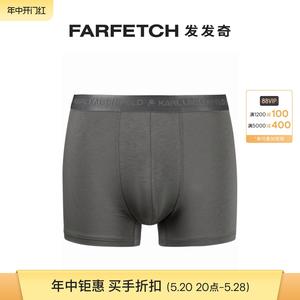 [Final Sale]Karl Lagerfeld男士logo刺绣四角裤（三件装）内裤发