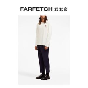 Ami Paris男女通用logo刺绣棉卫衣 FARFETCH发发奇