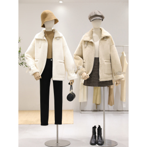 弥香毛绒外套女2020年冬季新款小香风皮毛一体仿水貂毛小个子大衣