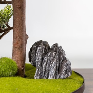 仿真造景石园艺小摆件微景观假山石家居装饰盆景鱼缸布景小石头