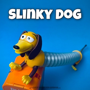 弹簧狗可拉伸摆件玩具总动员美泰尾单公仔摆设玩具收藏银河道士