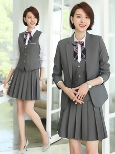 幼儿园幼师工作服女园服教师时尚气质秋冬职业装老师制服马甲套装