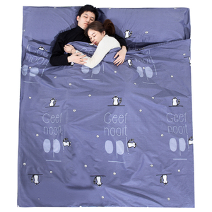 便携式旅行隔脏睡袋纯棉成人双人旅游住酒店全棉床罩双人隔离加厚